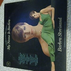 Columbia Barbra Streisand My Name Is Barbra Black and Gold Record Cover
